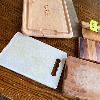 Wooden cutting boards & other