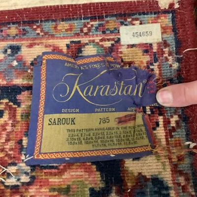 1437 Vintage Oriental Sarouk Karastan Rug