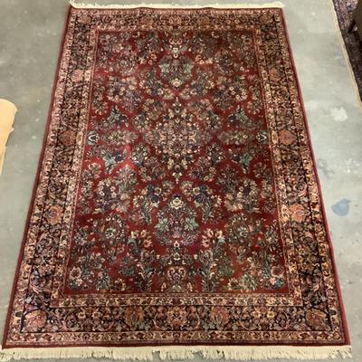 1437 Vintage Oriental Sarouk Karastan Rug