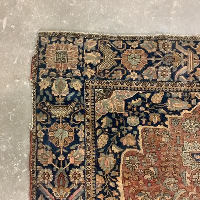 1438 Antique Oriental Handknotted Rug