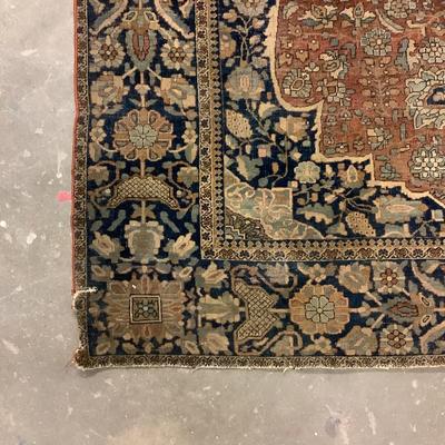 1438 Antique Oriental Handknotted Rug