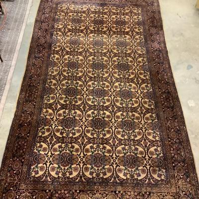 1438 Antique Oriental Wool Handknotted Persian Rug 15' x 8'6"