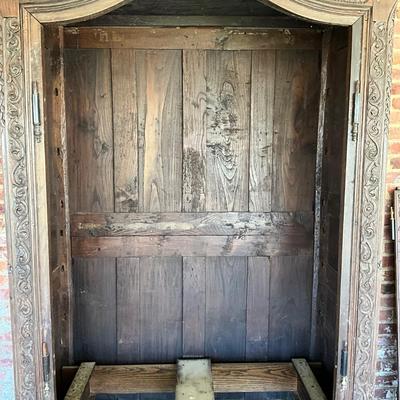 1440 Antique French Country Armoire Cabinet