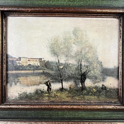 1425 Camille Carly French Ville dâ€™Avray Old Painting Copy