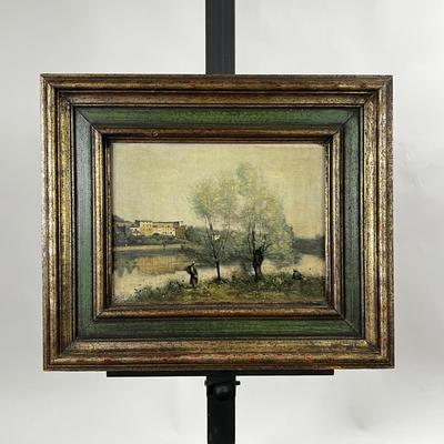 1425 Camille Carly French Ville dâ€™Avray Old Painting Copy