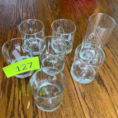 Lot of Pinched Tumblers