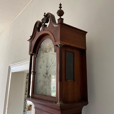 1441 Antique Tall Case Clock Ron Harlow Ashbourn Derbyshire Grandfather Clock