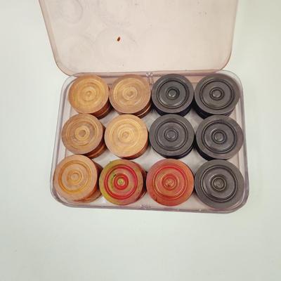 CARROM BOARD SET OF 24 WOODEN COINS