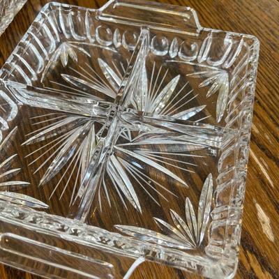 Crystal Cut Glass trays