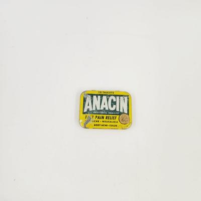 VINTAGE ANACIN METAL TIN