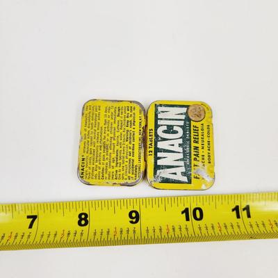 VINTAGE ANACIN METAL TIN
