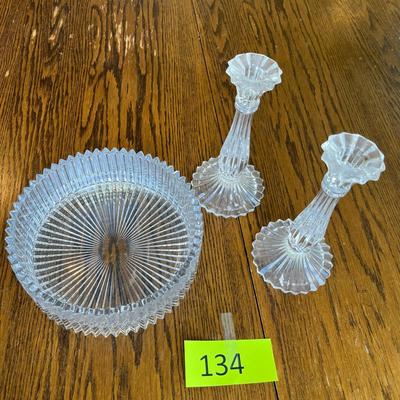Mikasa Ribbed Salad Bowl w/ Candles