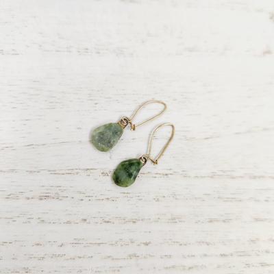TURQUOISE & GOLD HANGING EARRINGS