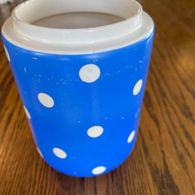 Vintage Polka Dot Western Germany Canister