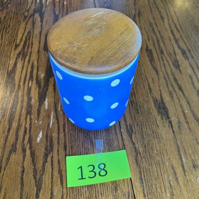 Vintage Polka Dot Western Germany Canister