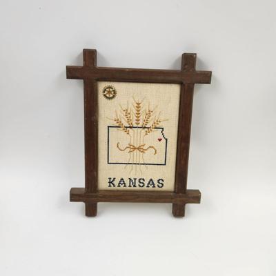 KANSAS FRAMED CROSS STITCH