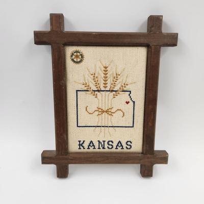 KANSAS FRAMED CROSS STITCH