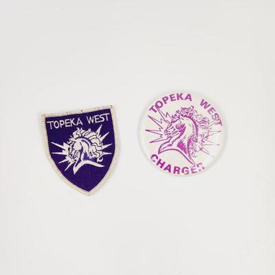 TOPEKA WEST HIGH SCHOOL PIN & PATCH