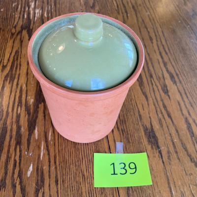 Daniel Cremeux Terra Cotta Canister