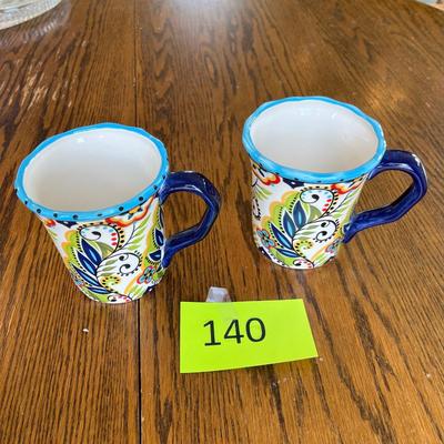 Pair of Floral Mugs