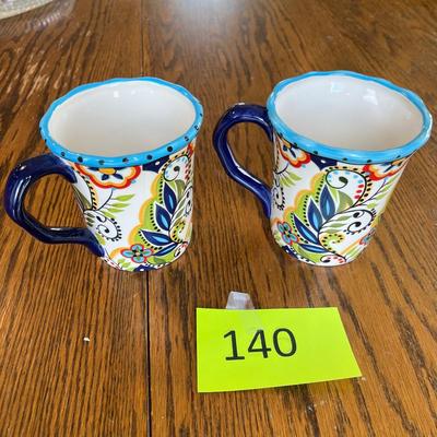 Pair of Floral Mugs