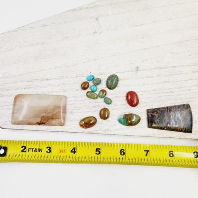 FANTASTIC NATURAL STONE CABOCHON BUNDLE #3 (includes TURQUOISE)