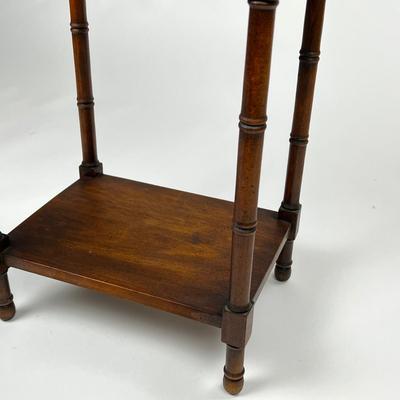 1430 Brandt Mid Century Faux Bamboo Side Table