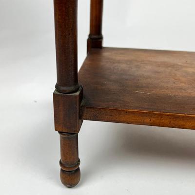 1430 Brandt Mid Century Faux Bamboo Side Table