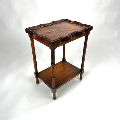 1430 Brandt Mid Century Faux Bamboo Side Table