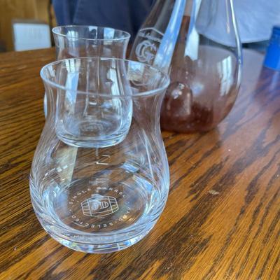 Greeley Country Club Wine Carafe & tumblers.