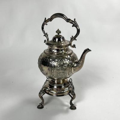 1432 Antique Victorian Silver Plate Tea Set of 6