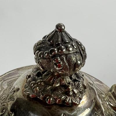 1432 Antique Victorian Silver Plate Tea Set of 6