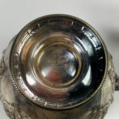 1432 Antique Victorian Silver Plate Tea Set of 6