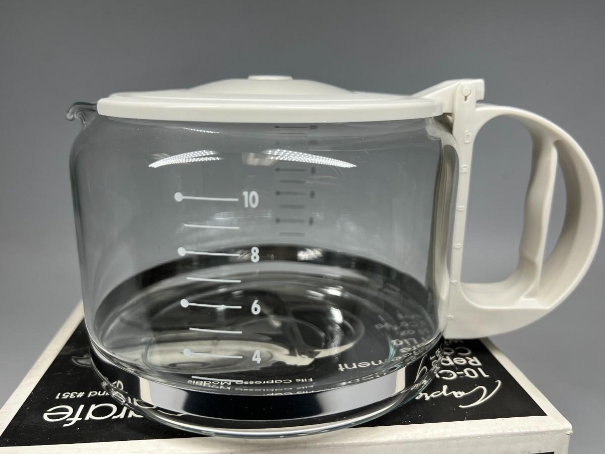 New Capresso 10Cup Replacement Glass & Plastic Carafe with Lid