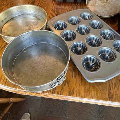 Large lot of Baking Tin Ware