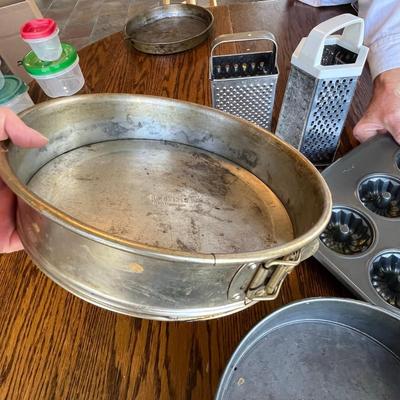 Large lot of Baking Tin Ware