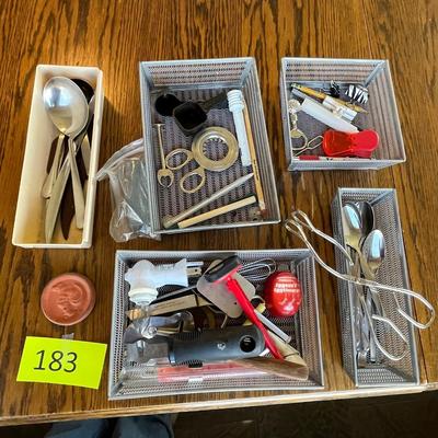 Trays of utensils