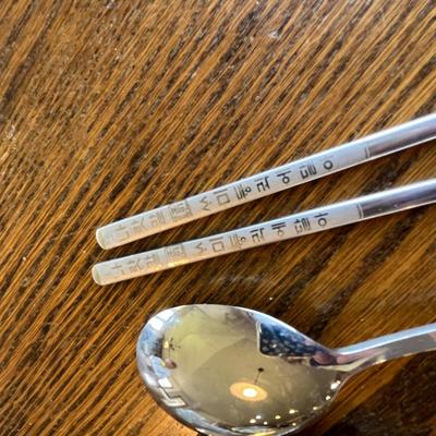 Chinese spoons & chop sticks