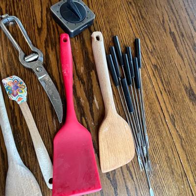 Lot of utensils.