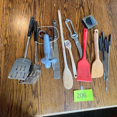 Lot of utensils.