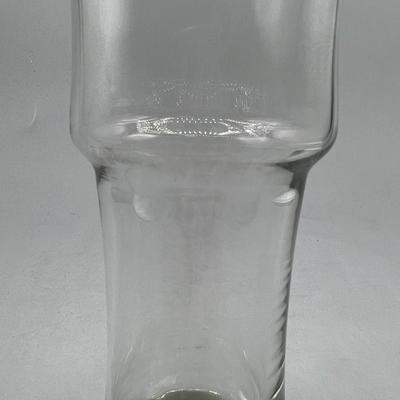 Retro Clear Glass MCM Decorative Odd Shape Flower Vase