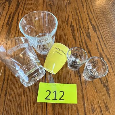 Lot of shot glasses