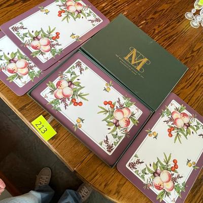 Met Museum gift shop Fruit Placemats.