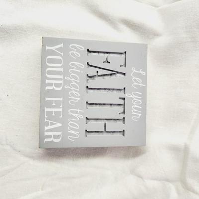 WOODEN FAITH SIGN