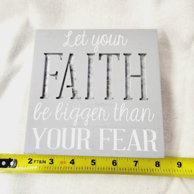 WOODEN FAITH SIGN