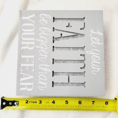 WOODEN FAITH SIGN