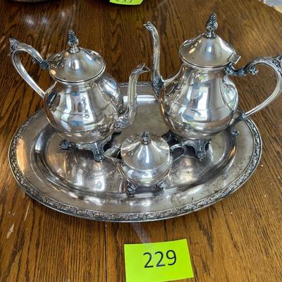 Rogers Silver Plate Tea Set