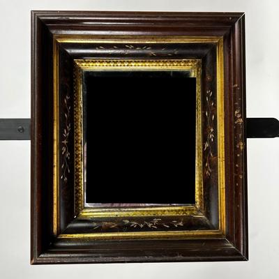 1457 Antique Victorian Framed Mirror