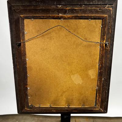 1457 Antique Victorian Framed Mirror