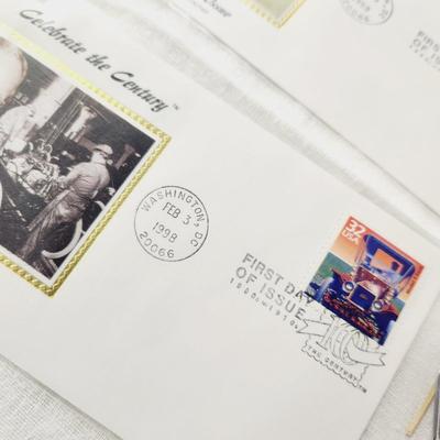 8 PC - FIRST DAY ISSUE STAMPS - CELEBRATE THE CENTURY - #2